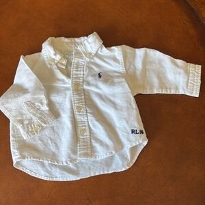 Ralph Lauren polo button up - 3m boys